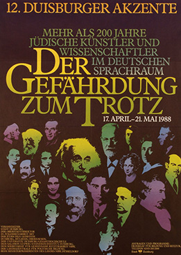 1988-Der Gefährdung zum Trotz. Mehr als 200 Jahre jüdische Künstler und Wissenschaftler im deutschen Sprachraum